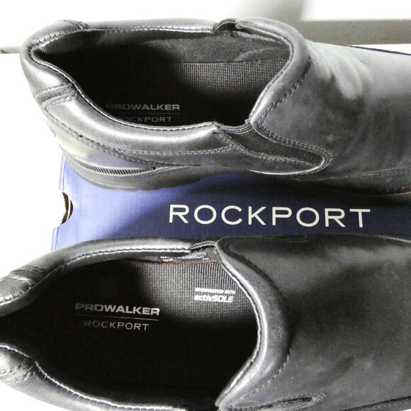 NIB Rockport Prowalker Next Slip-On Black Leather 10.5 M (D) display picture 1